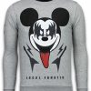 Sudaderas local fanatic | Sudadera Hombre - Kiss My Mickey - Gris