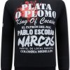 Sudaderas local fanatic | Sudadera Hombre -El Patron - Pablo Escobar – Negro