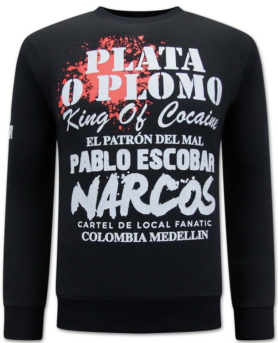 Sudaderas local fanatic | Sudadera Hombre -El Patron - Pablo Escobar – Negro