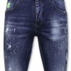 Pantalones Cortos local fanatic | Pantalones Cortos De Mezclilla Para Hombre - Slim Fit - 1017 - Azul