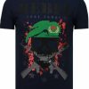 Camisetas local fanatic | Camiseta Hombre - Skull Rebel - Azul