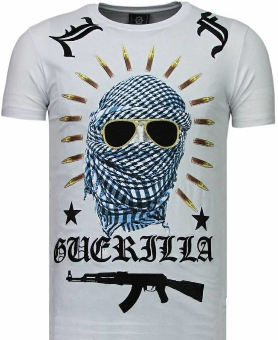 Camisetas local fanatic | Camiseta Hombre - Freedom Fighter - Blanco