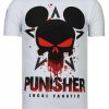 Camisetas local fanatic | Camiseta Hombre - Punisher Mickey - Blanco