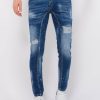 Vaqueros local fanatic | Destroyed Jeans Hombre - Slim Fit -1083- Azul