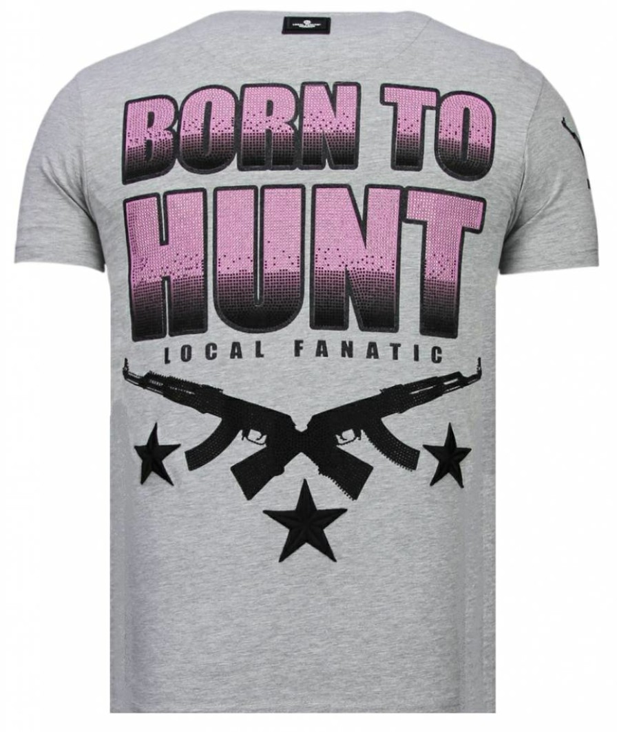 Camisetas local fanatic | Camiseta Hombre - Milf Hunter - Gris