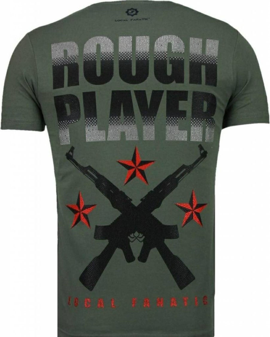 Camisetas local fanatic | Camiseta Hombre - Rough Player - Verde