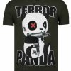 Camisetas local fanatic | Camiseta Hombre - Terror Panda - Verde