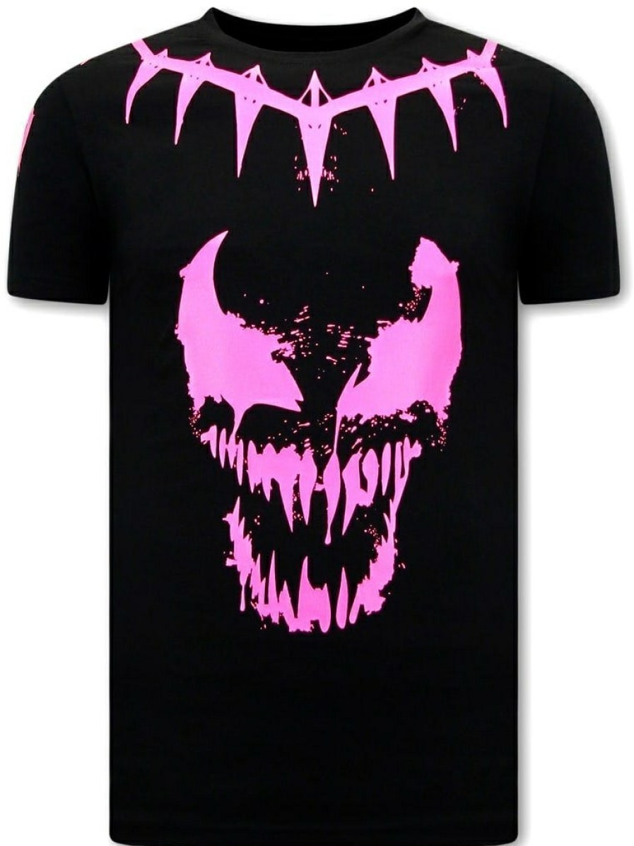 Camisetas local fanatic | Camiseta Hombre - Neon Venom - Negro