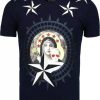 Camisetas local fanatic | Camiseta Hombre - Holy Mary - Azul