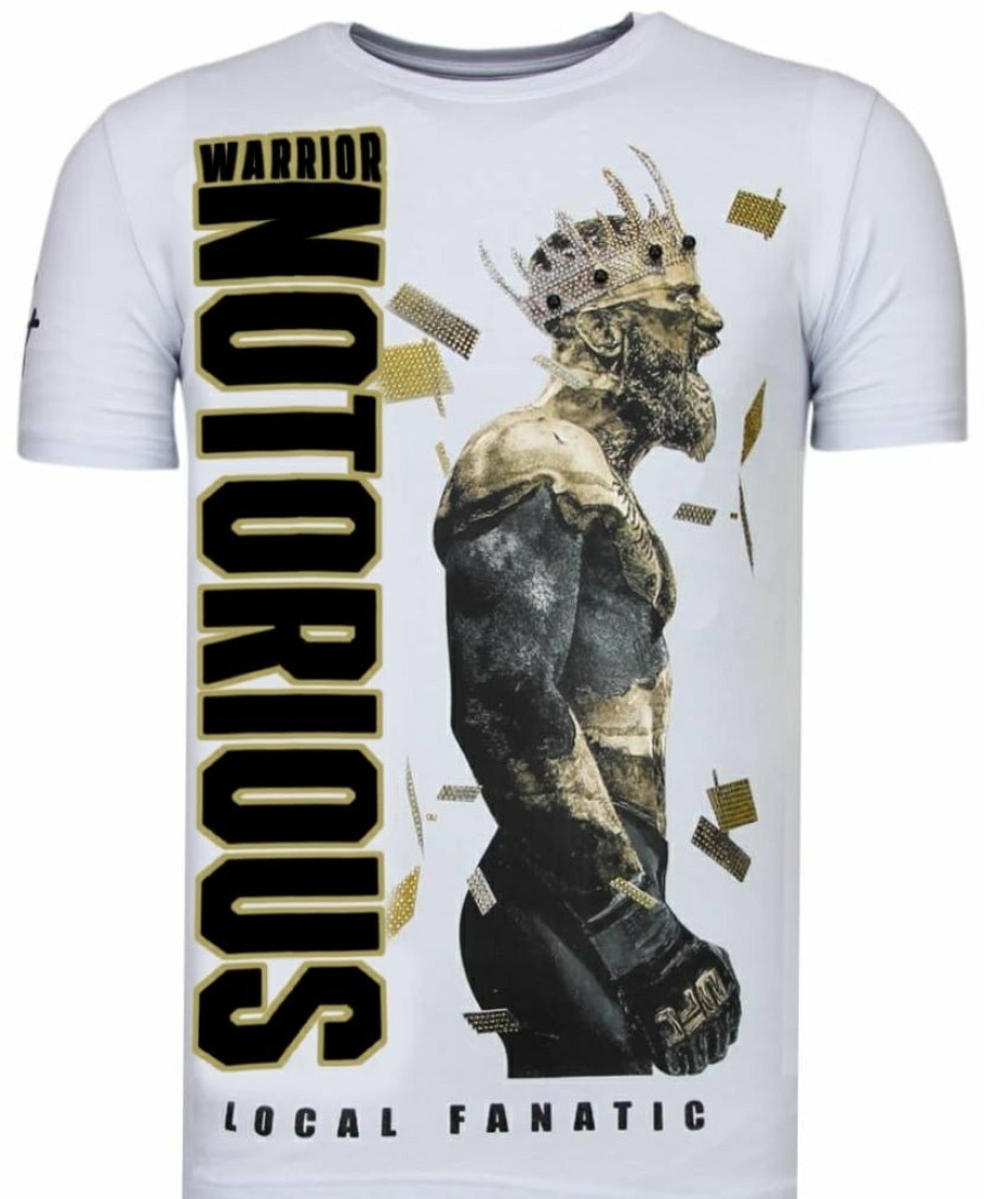 Camisetas local fanatic | Camiseta Hombre - Conor Mcgregor Notorious - Blanco