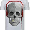 Camisetas local fanatic | Camiseta Hombre - Skull Beat - Blanco