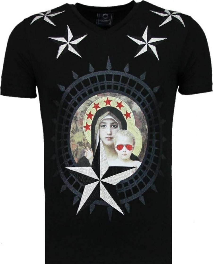 Camisetas local fanatic | Camiseta Hombre - Holy Mary - Negro