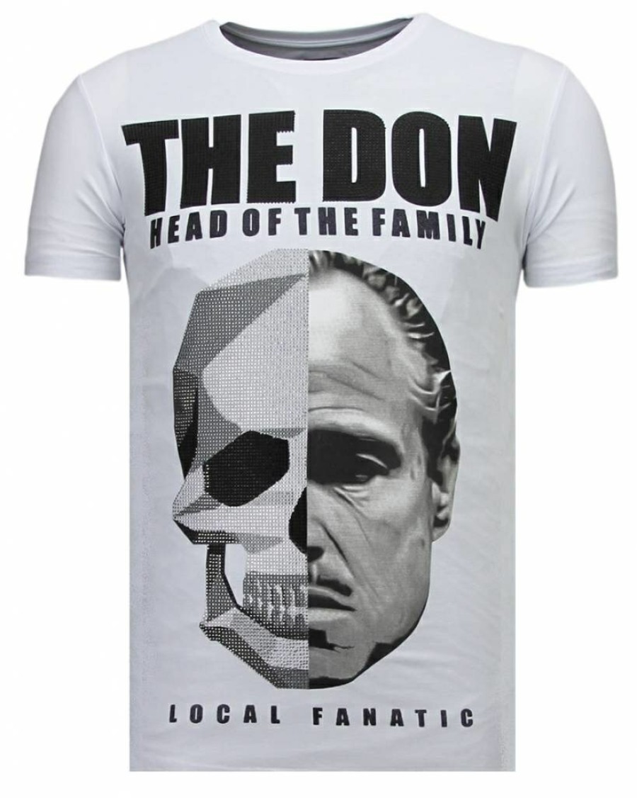 Camisetas local fanatic | Camiseta Hombre - The Don Skull - Blanco