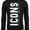 Sudaderas local fanatic | Sudadera Hombre - Icons Vertical - Negro