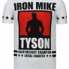 Camisetas local fanatic | Camiseta Hombre - Ironmike Tyson - Blanco