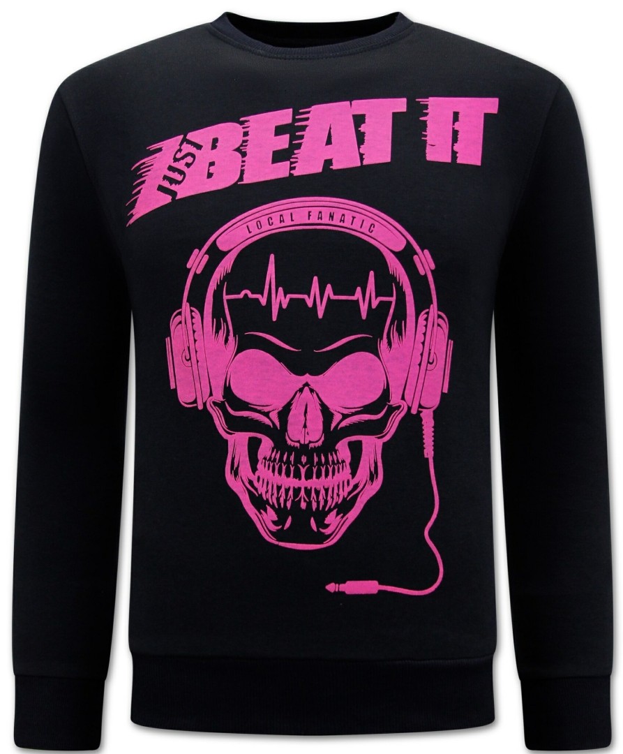 Sudaderas local fanatic | Sudadera Hombre - Just Beat It Print – Negro