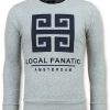 Sudaderas local fanatic | Sudadera Hombre - Greek Key Border - Gris