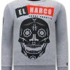 Sudaderas local fanatic | Sudadera Hombre -El Narco - Gris