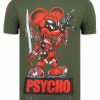 Camisetas local fanatic | Camiseta Hombre - Psycho Mouse - Verde