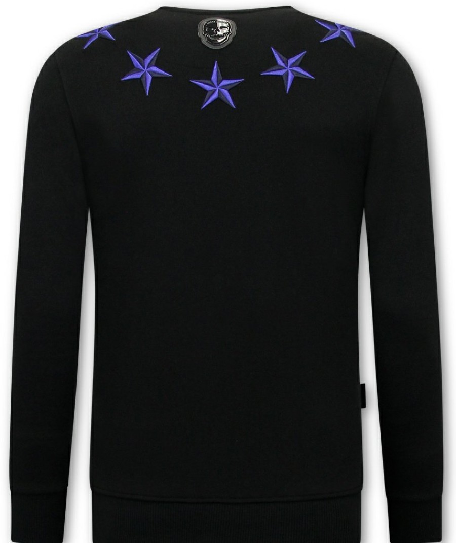 Sudaderas local fanatic | Sudadera Hombre - Royal Stars - Negro / Azul