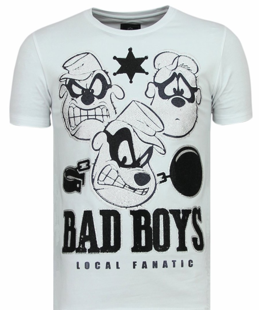 Camisetas local fanatic | Camiseta Hombre - Beagle Boys - Blanco