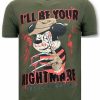 Camisetas local fanatic | Camiseta Hombre - Mickey Krueger - Verde