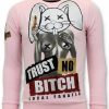 Sudaderas local fanatic | Sudadera Hombre - Trust No Bitch - Rosa