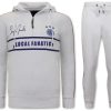 Chandals local fanatic | Chandal Hombres- Double Striped - Blanco / Azul