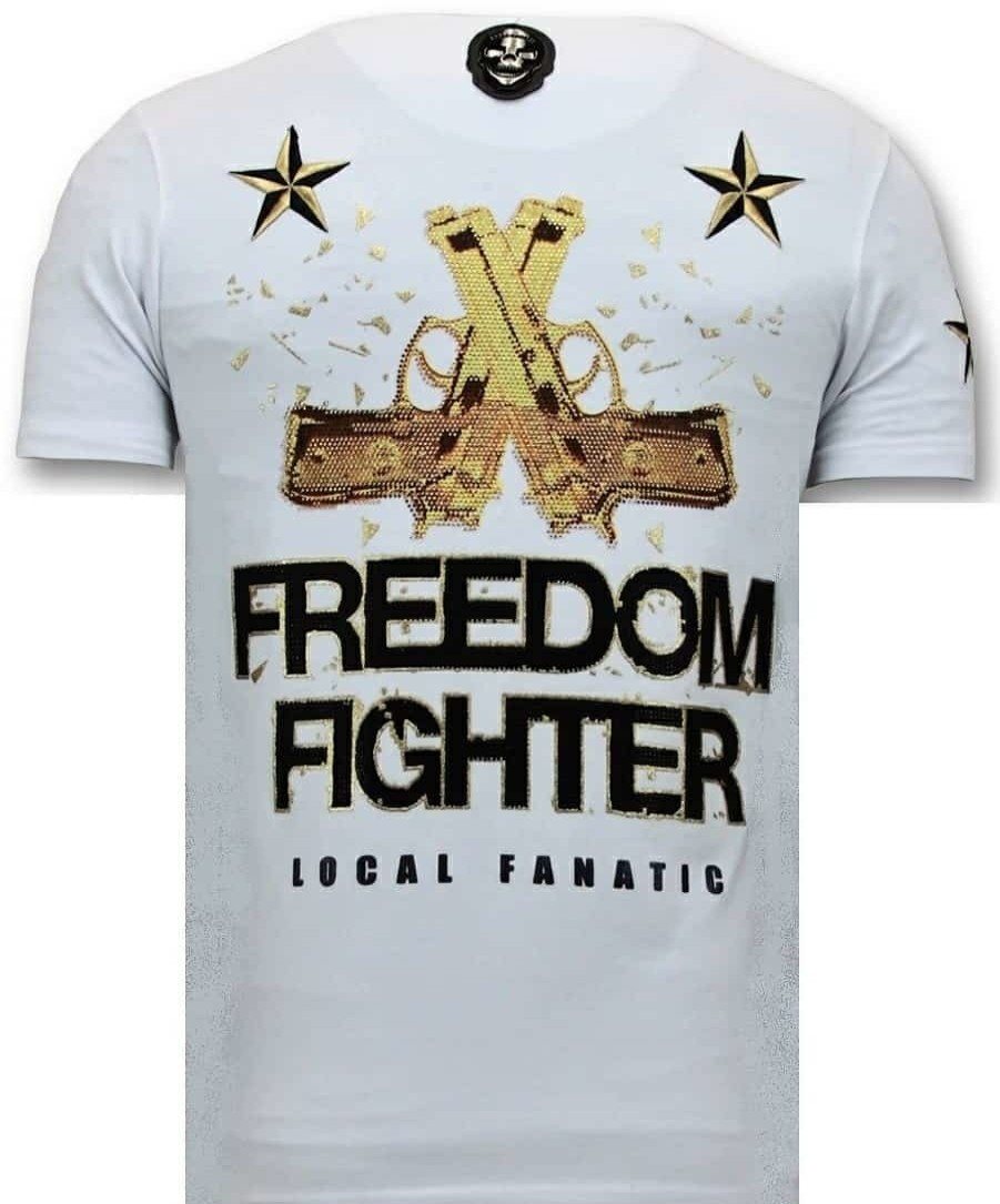 Camisetas local fanatic | Camiseta Hombre - The Rebel - Blanco