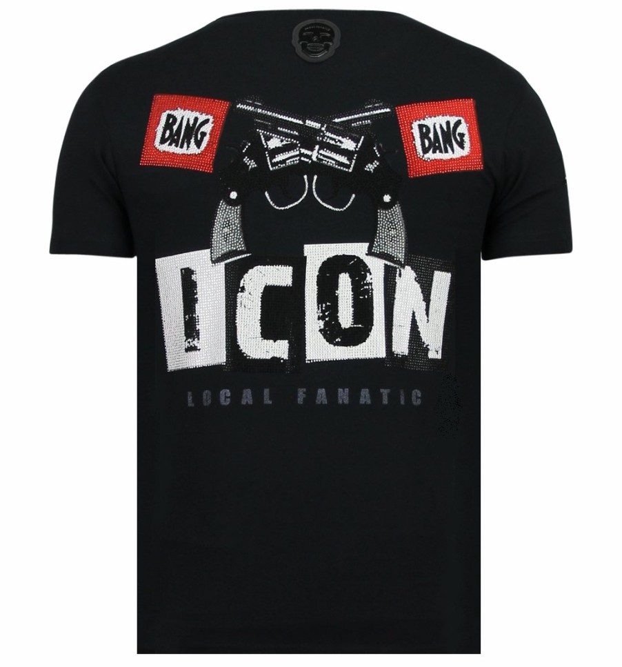 Camisetas local fanatic | Camiseta Hombre - Hero Mask - Negro