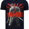 Camisetas local fanatic | Camiseta Hombre - Rambo - Azul