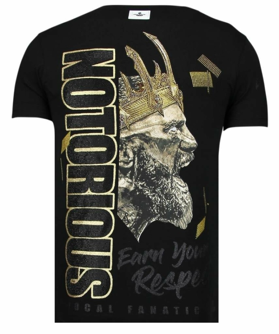 Camisetas local fanatic | Camiseta Hombre - Conor Mcgregor Notorious - Negro