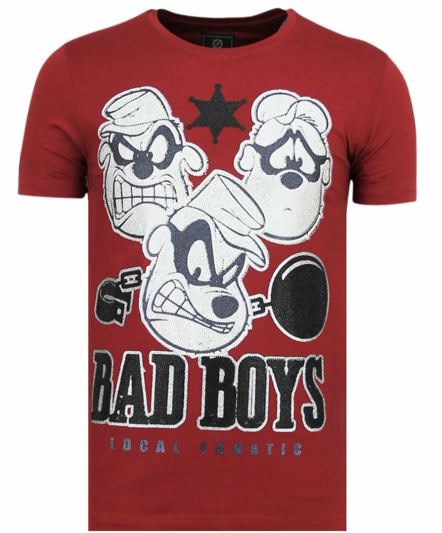 Camisetas local fanatic | Camiseta Hombre - Beagle Boys - Burdeos