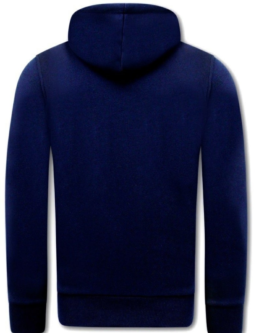 Sudaderas local fanatic | Hombres Con Capucha - The Rock - Azul