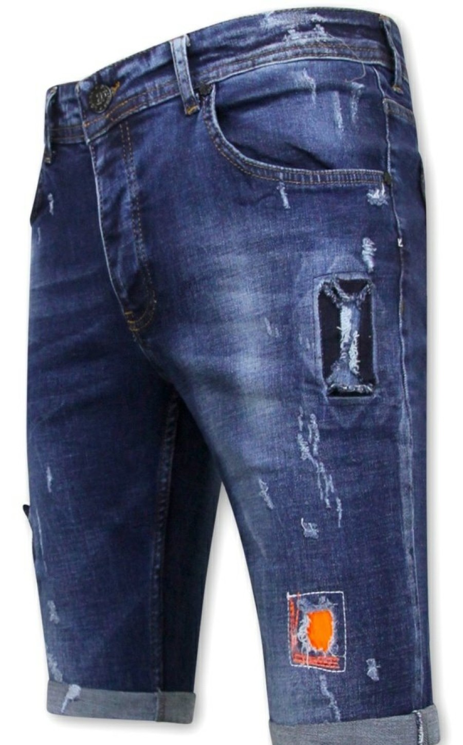 Pantalones Cortos local fanatic | Pantalones Cortos De Mezclilla Para Hombre - Slim Fit - 1016 - Azul