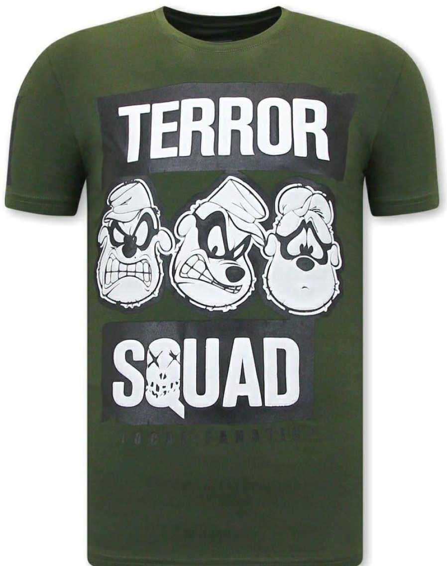 Camisetas local fanatic | Camiseta Hombre - Beagle Squad - Verde