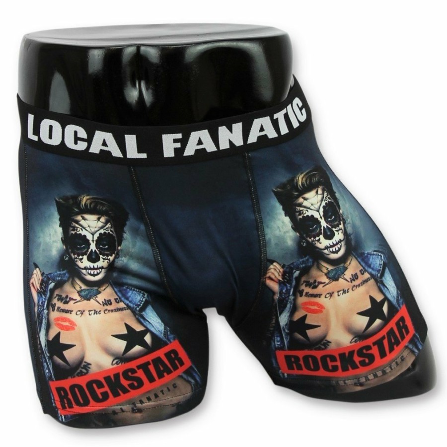 Boxers local fanatic | Boxer Hombre - Rockstar - Negro