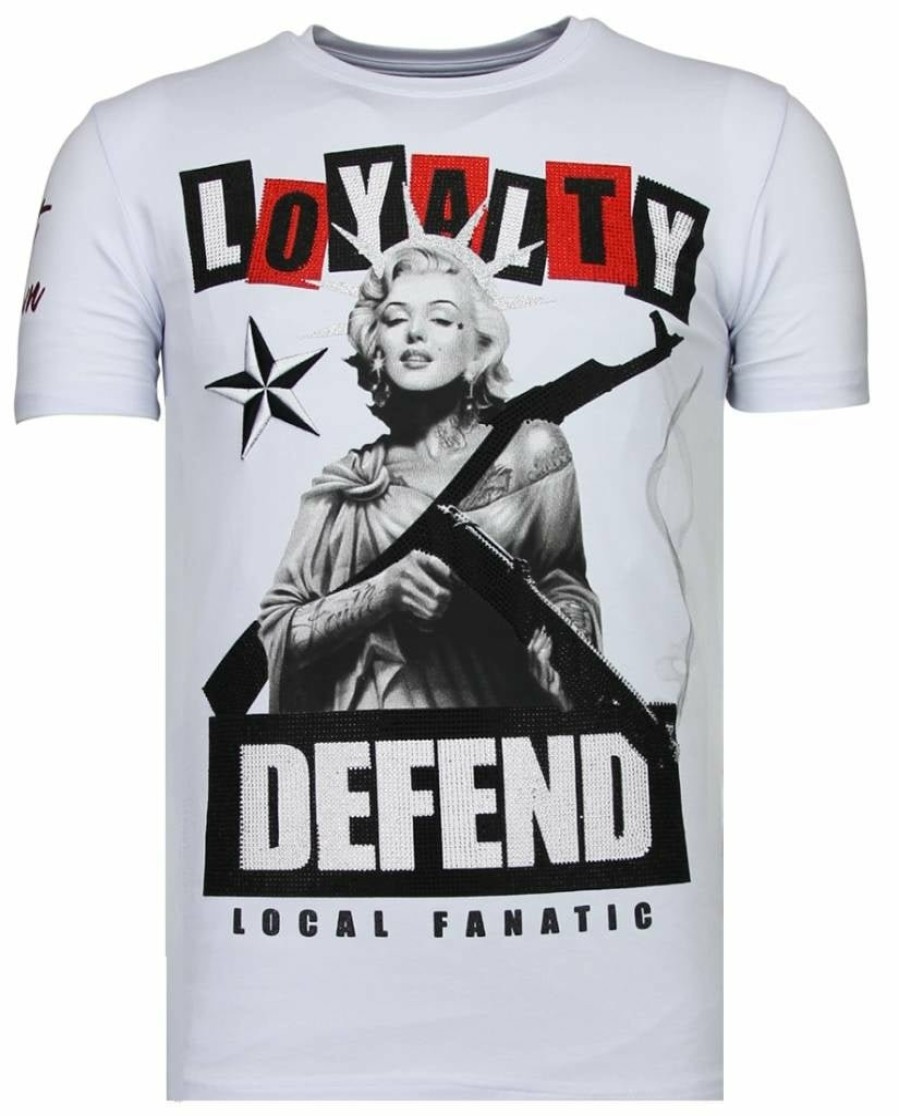 Camisetas local fanatic | Camiseta Hombre - Loyalty Marilyn - Blanco