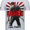 Camisetas local fanatic | Camiseta Hombre - Rambo - Blanco