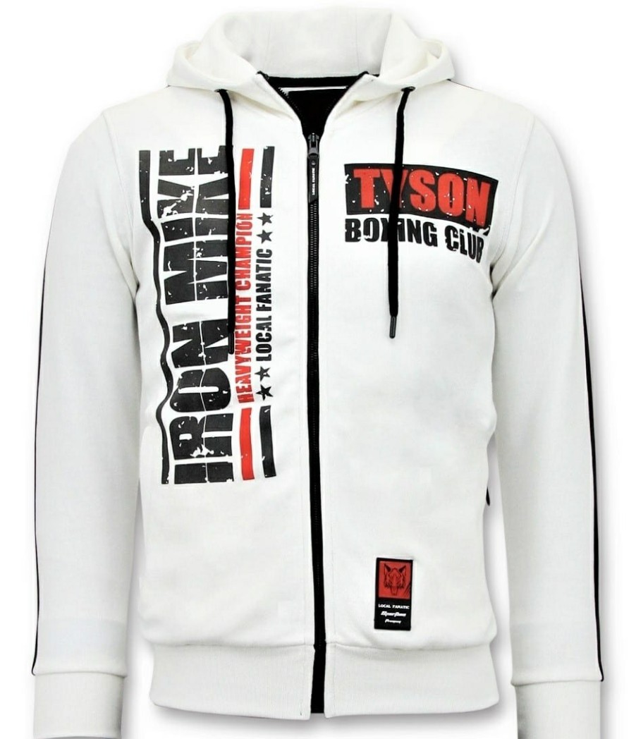 Chandals local fanatic | Chaqueta Chandal Hombres-Iron Mike Tyson - Blanco