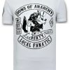 Camisetas local fanatic | Camiseta Hombre - Sons Of Anarchy - Blanco