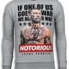 Sudaderas local fanatic | Sudadera Hombre - Conor Mcgregor - Gris