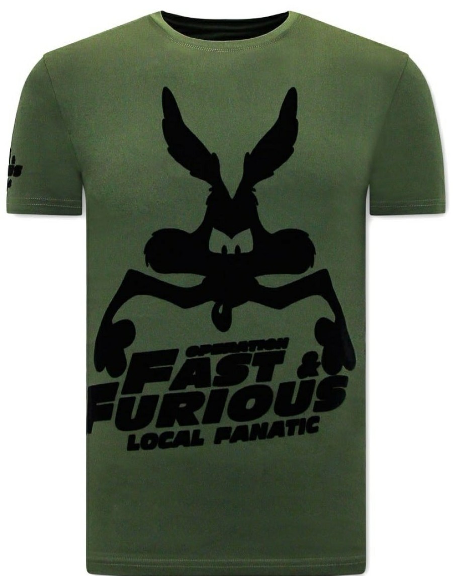 Camisetas local fanatic | Camiseta Hombre - Fast And Furious - Verde