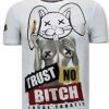 Camisetas local fanatic | Camiseta Hombre - Trust No Bitch - Blanco