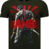 Camisetas local fanatic | Camiseta Hombre - Rambo - Verde