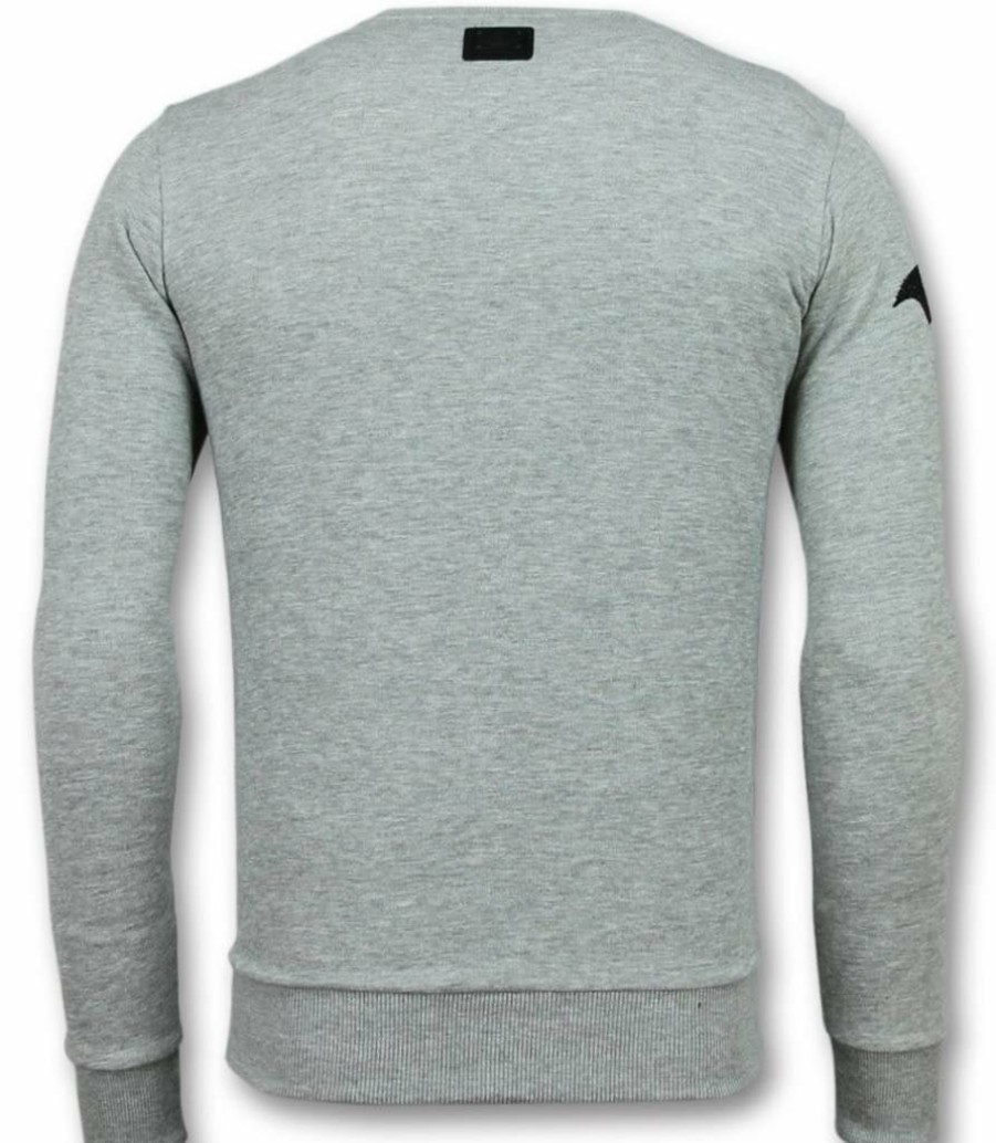 Sudaderas local fanatic | Sudadera Hombre - Badman - Gris