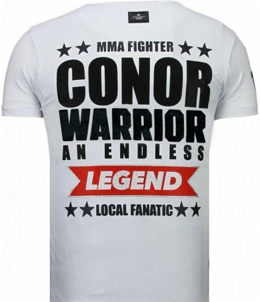 Camisetas local fanatic | Camiseta Hombre - Conor Mcgregor - Blanco