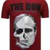 Camisetas local fanatic | Camiseta Hombre - The Don Skull - Burdeos