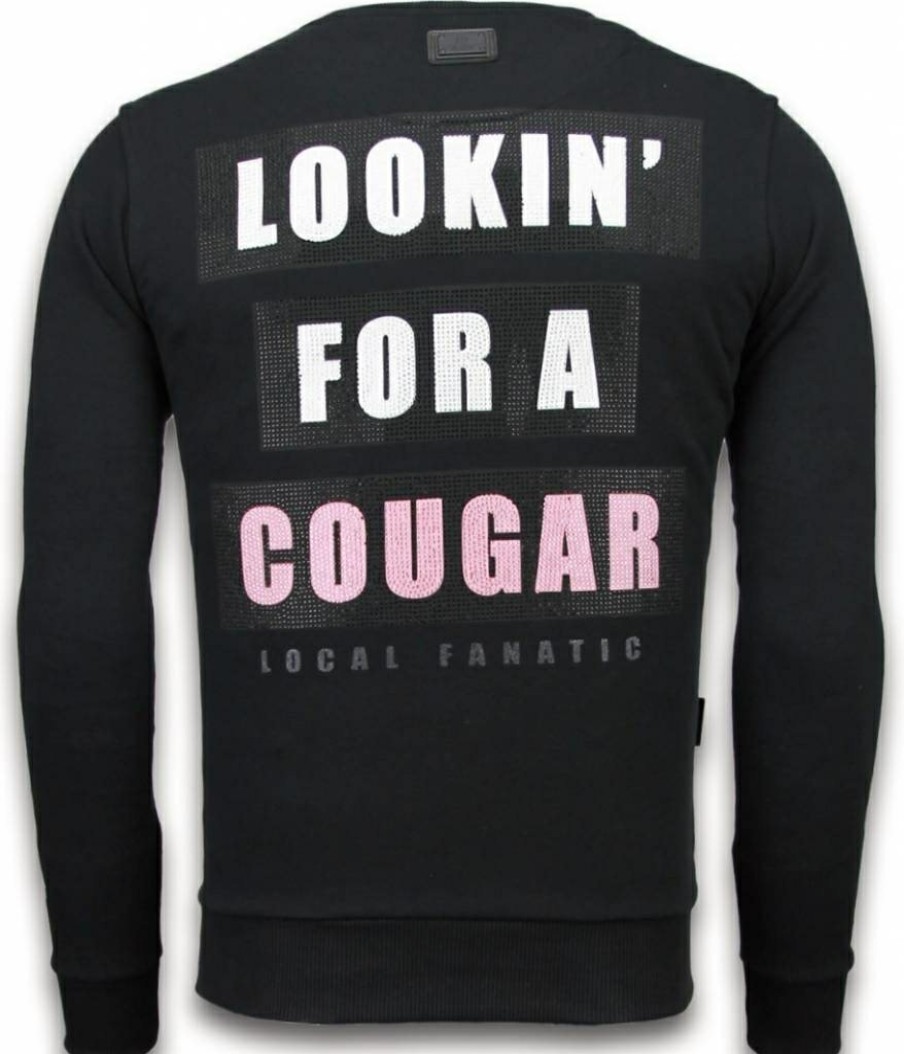 Sudaderas local fanatic | Sudadera Hombre - Lookin' For A Cougar - Negro