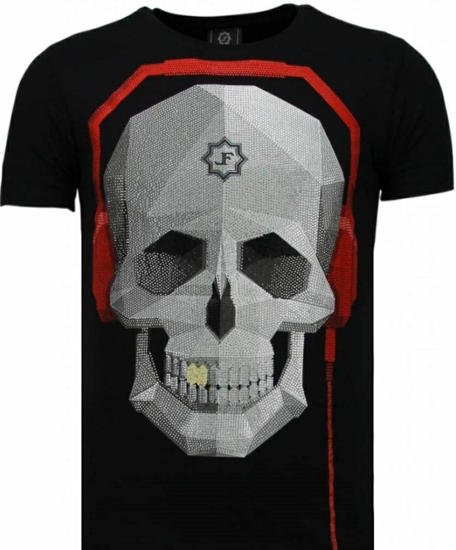 Camisetas local fanatic | Camiseta Hombre - Skull Beat - Negro